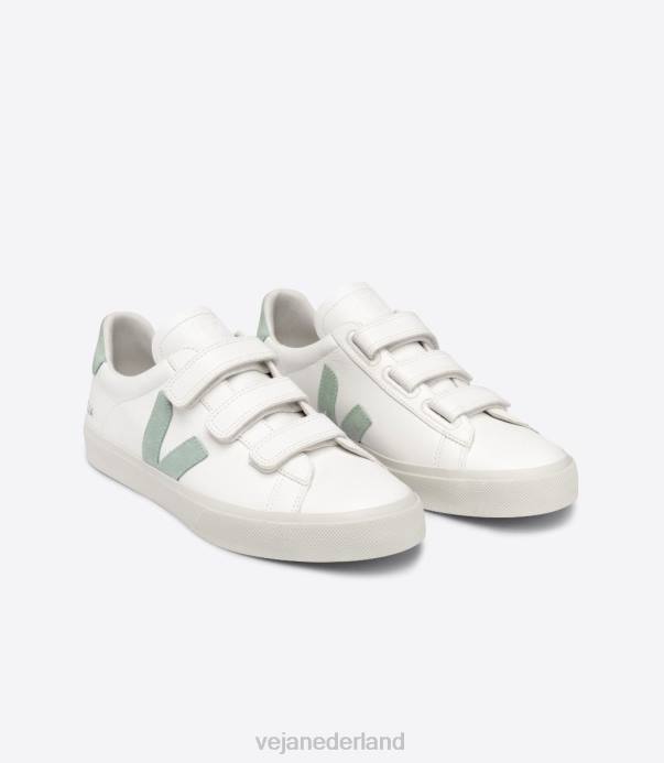 recife chroomvrij leer wit matcha Veja 28X8109 Heren schoenen