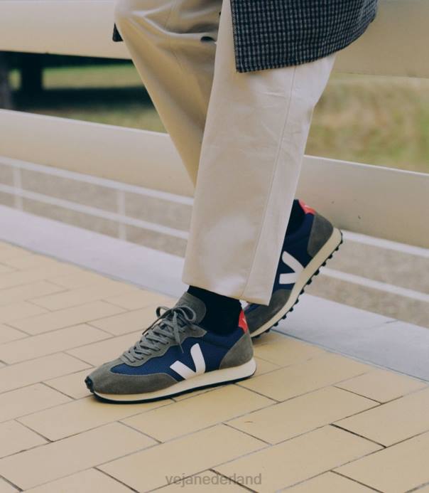 rio branco alveomesh nautico wit oranje fluo Veja 28X899 Heren schoenen