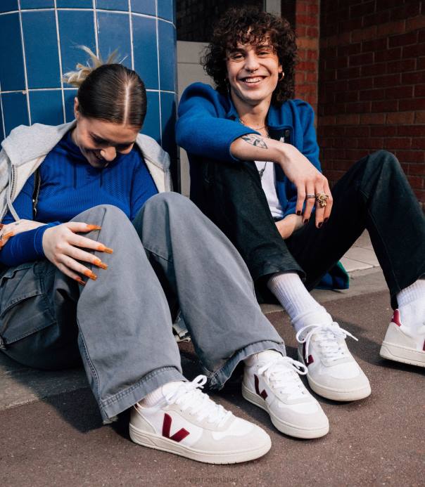 v-10 b-mesh witte natuurlijke marsala Veja 28X857 Heren schoenen