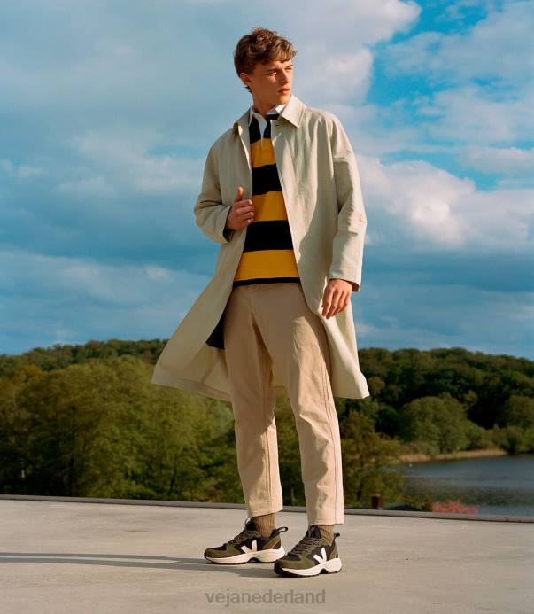 venturi b-mesh zwart olijf pierre Veja 28X8182 Heren schoenen