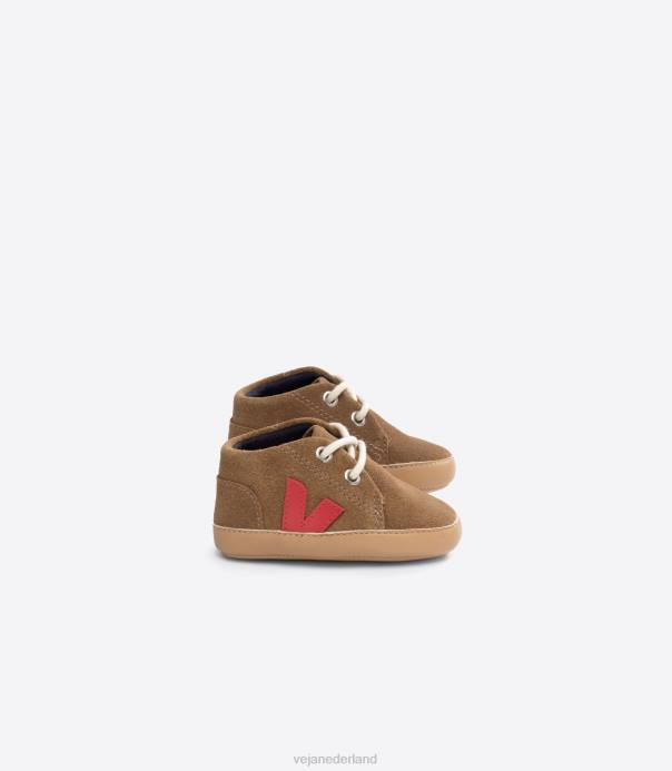 baby suède bruine pekin Veja 28X8406 kinderen schoenen