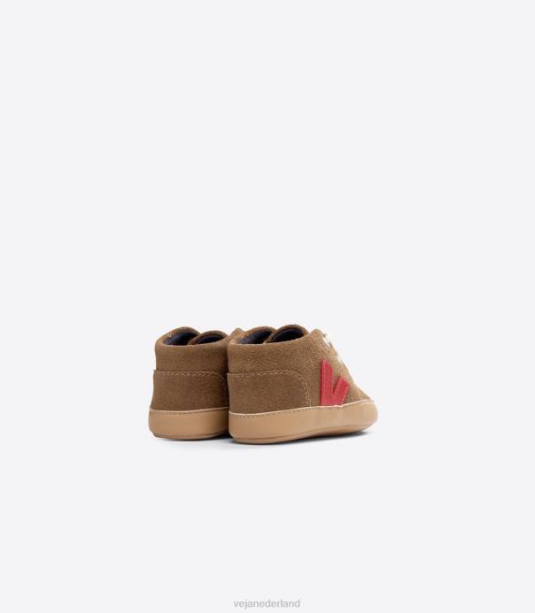 baby suède bruine pekin Veja 28X8406 kinderen schoenen