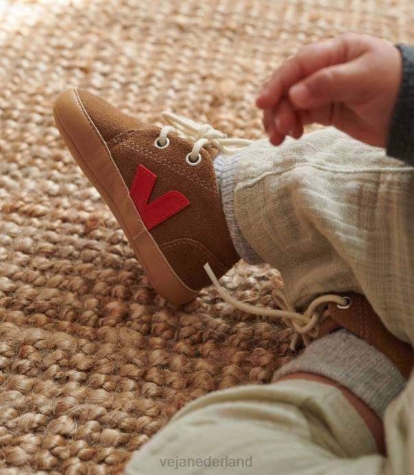 baby suède bruine pekin Veja 28X8406 kinderen schoenen