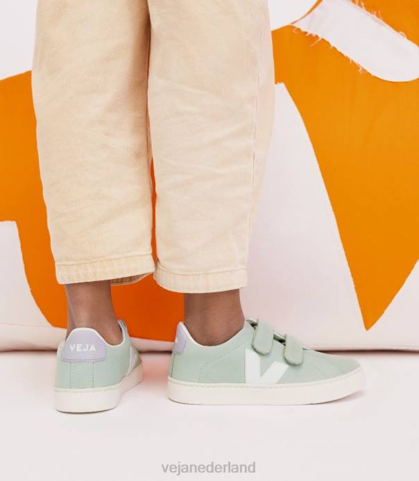 esplar nubuck matcha wit Veja 28X8340 kinderen schoenen