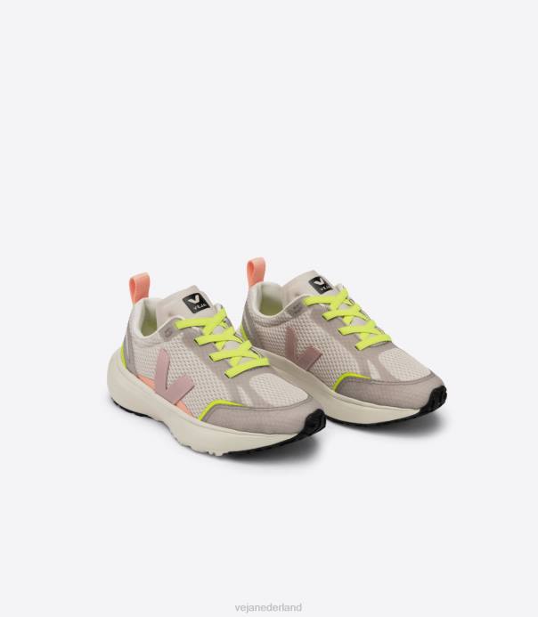 kanarie elastische veters alveomesh natuurlijke babe Veja 28X8388 kinderen schoenen