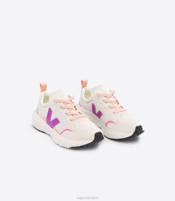 kanarie elastische veters alveomesh natuurlijke lotus Veja 28X8379 kinderen schoenen