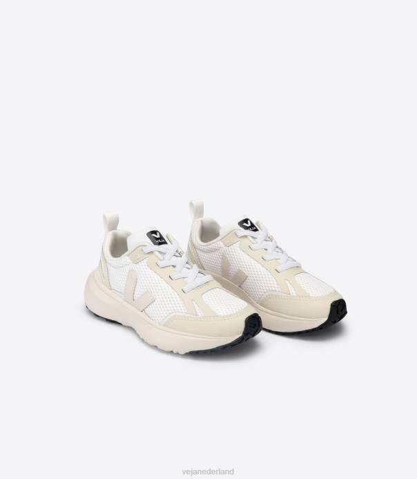 kanarie elastische veters alveomesh witte pierre Veja 28X8391 kinderen schoenen