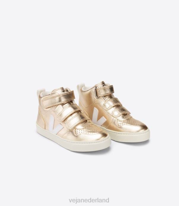 v-10 midden chroomvrij leer platine wit Veja 28X8347 kinderen schoenen