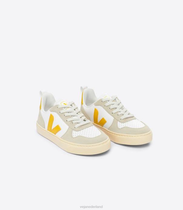v-10 chroomvrij leer wit ouro amandel Veja 28X8358 kinderen schoenen