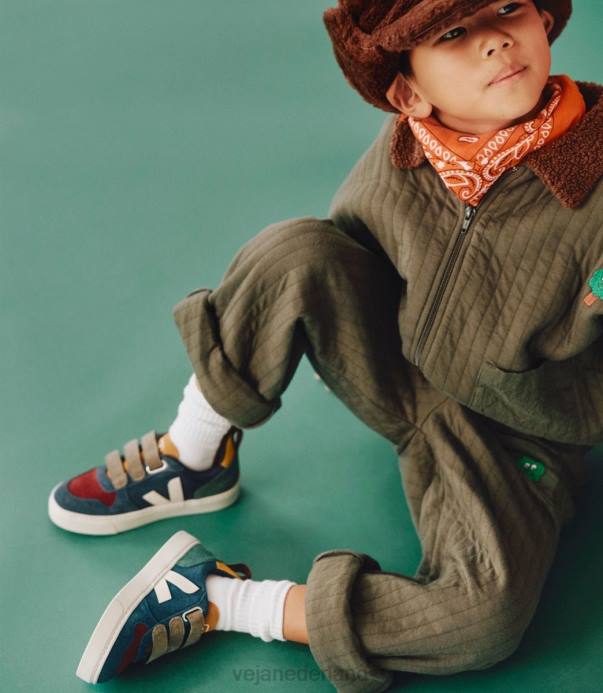 v-10 suède multico nautico Veja 28X8371 kinderen schoenen