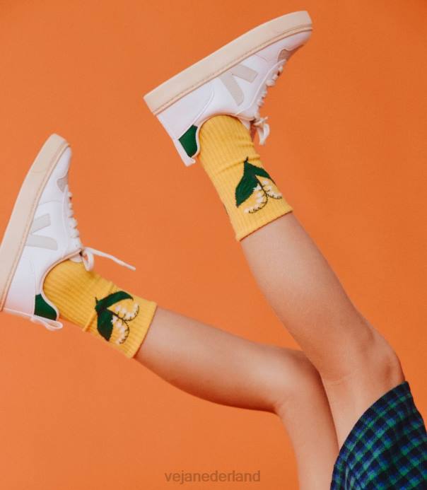 v-10 veters in witte pierre emeraude Veja 28X8366 kinderen schoenen