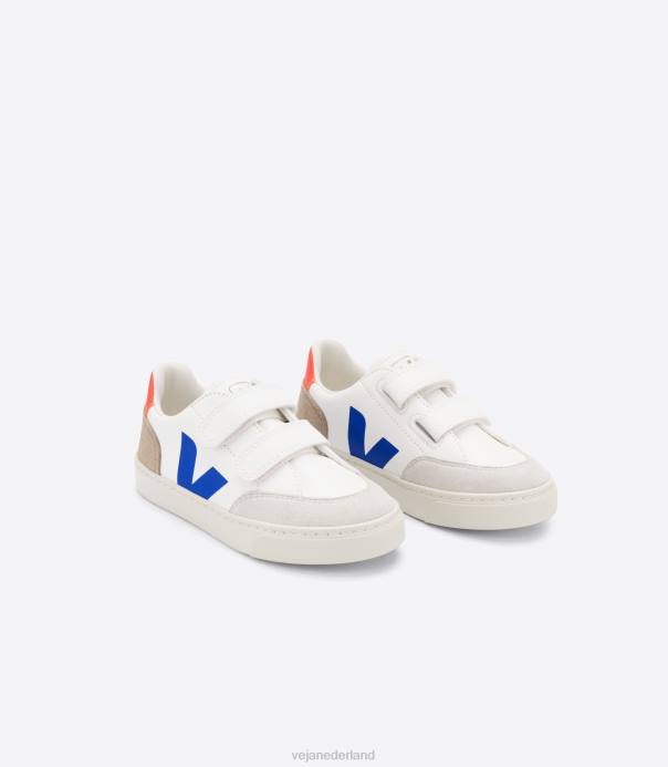 v-12 chroomvrij leer wit multico miel Veja 28X8303 kinderen schoenen