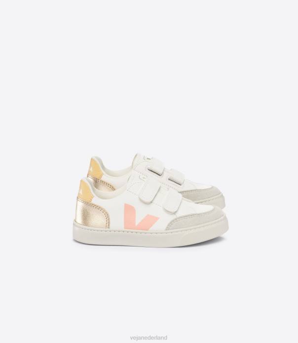 v-12 chroomvrij leer wit multico platina Veja 28X8301 kinderen schoenen