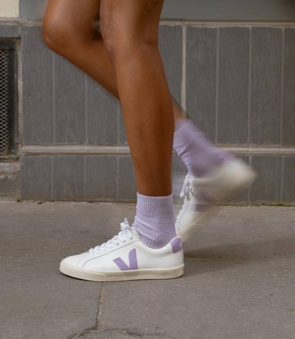 Esplar leer extra wit lavendel Veja 28X8242 vrouwen schoenen
