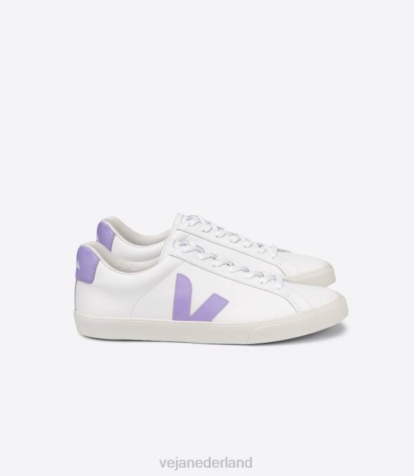 Esplar leer wit lavendel Veja 28X8243 vrouwen schoenen