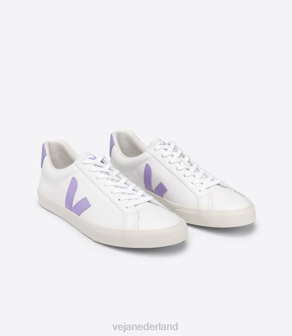 Esplar leer wit lavendel Veja 28X8243 vrouwen schoenen