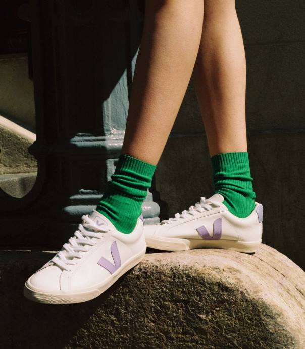 Esplar leer wit lavendel Veja 28X8243 vrouwen schoenen