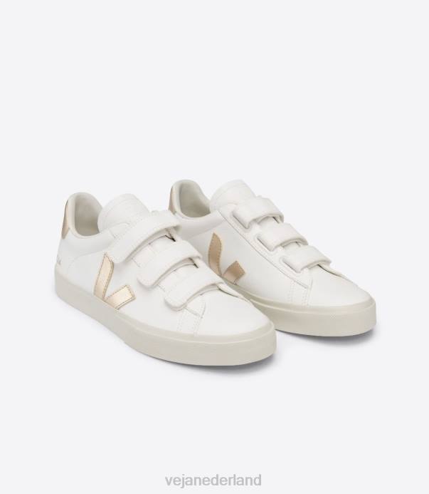 recife chroomvrij leer wit platine Veja 28X8246 vrouwen schoenen