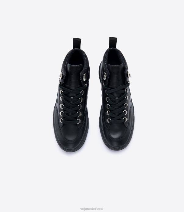 roraima lederen zwarte grafiet zwarte zool Veja 28X8253 vrouwen schoenen